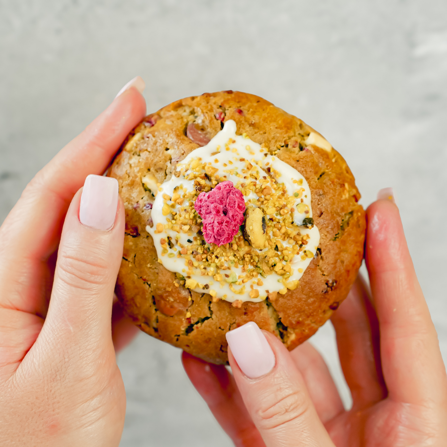 Pistachio Raspberry Cookie