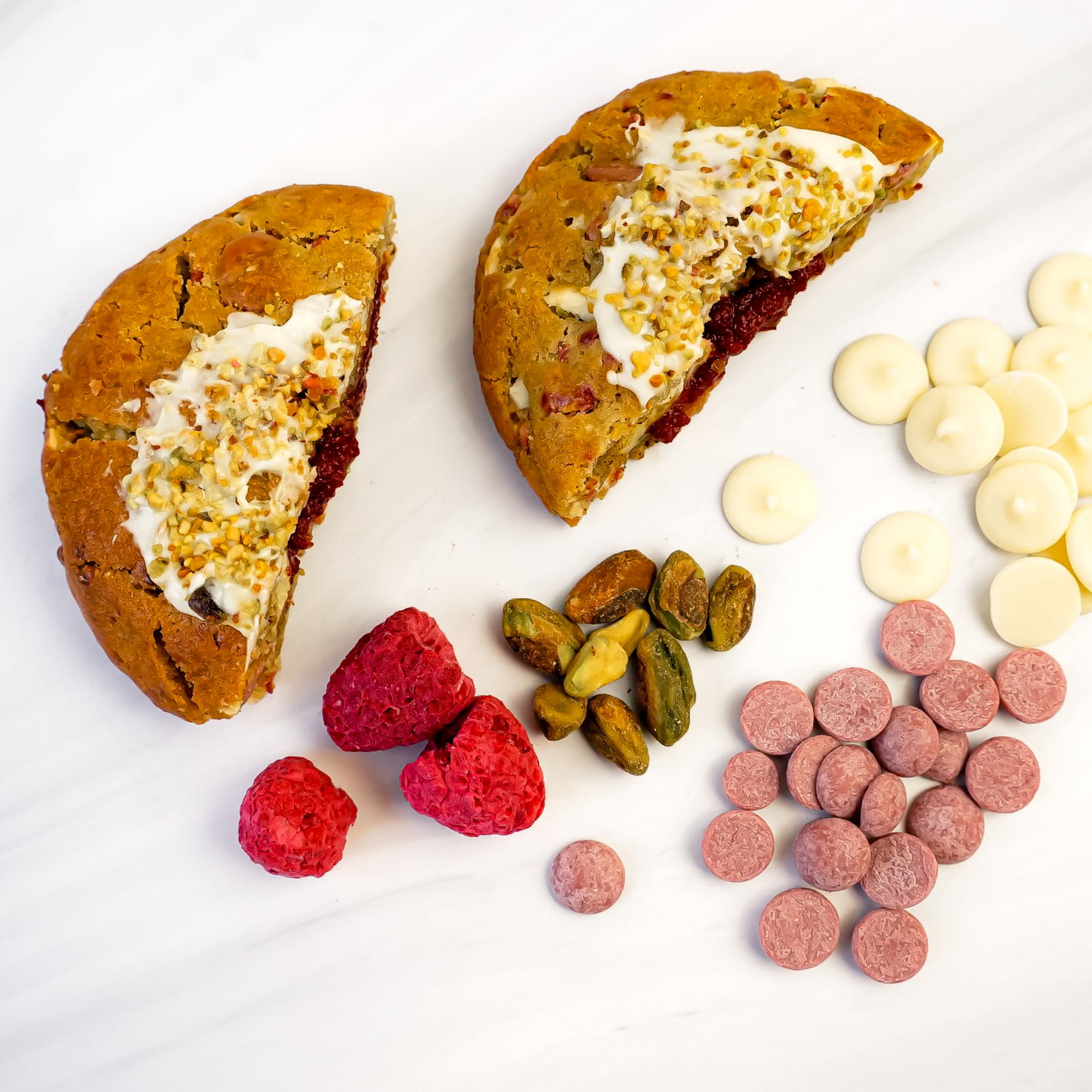 Pistachio Raspberry Cookie