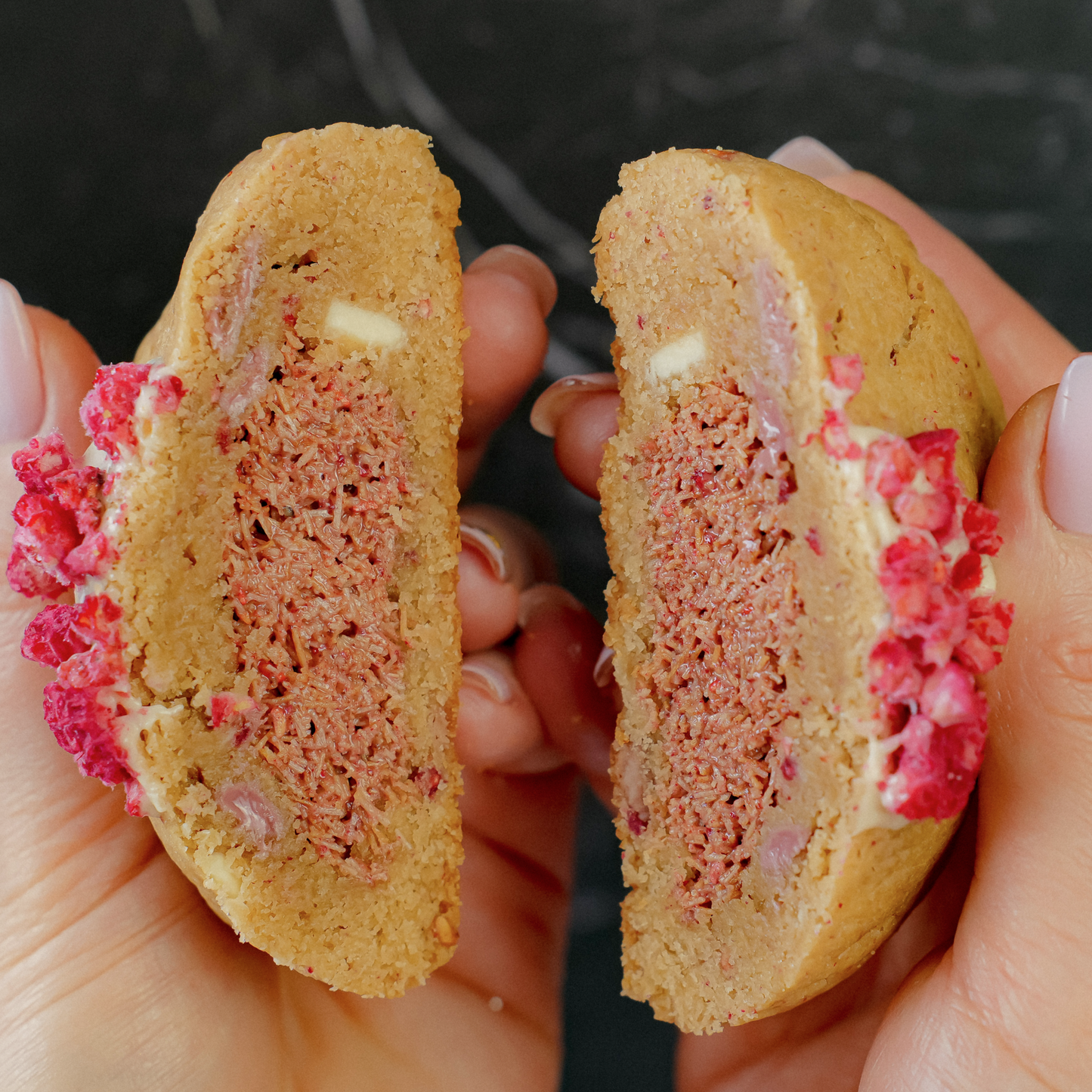 Dubai Raspberry White Chocolate Cookie