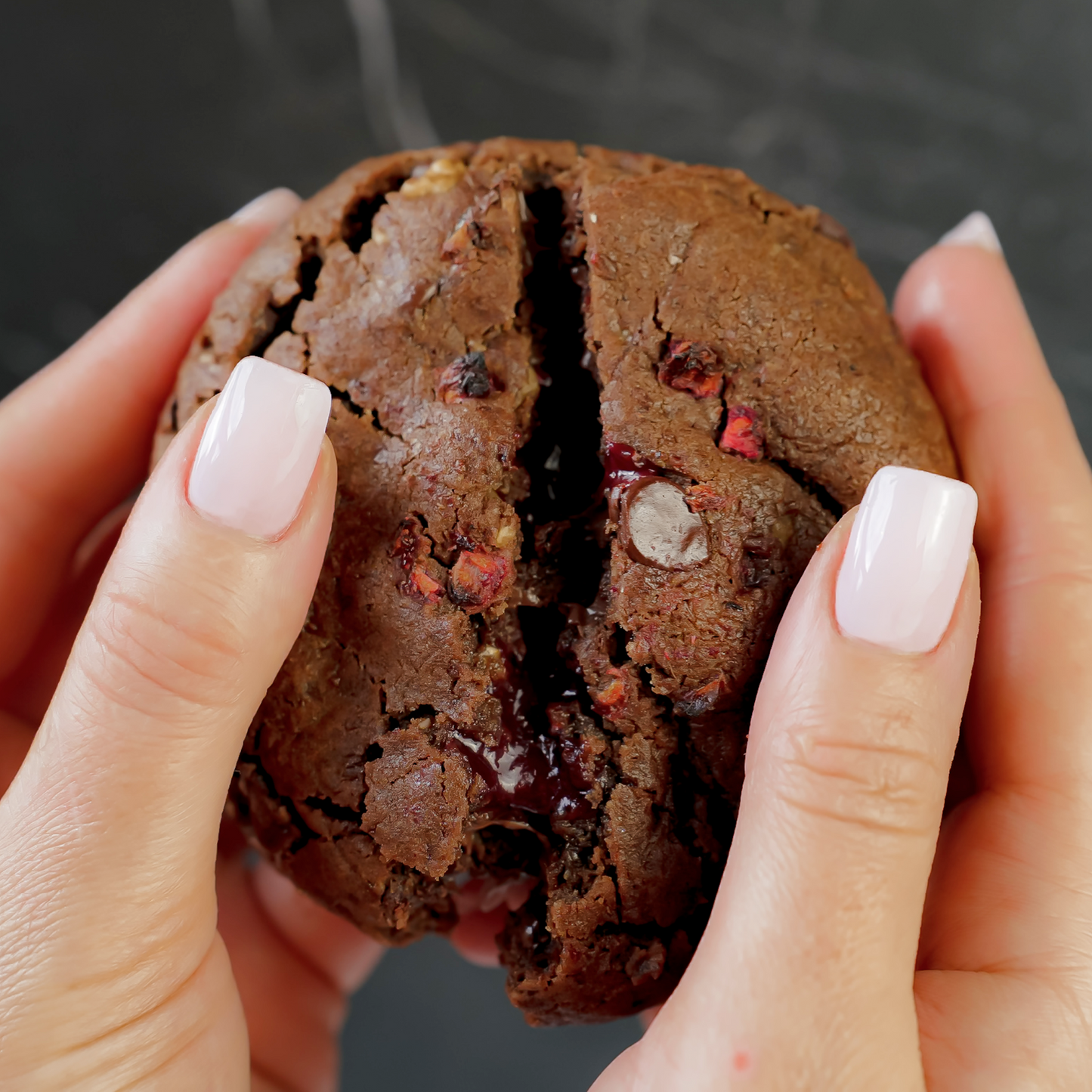 Double Chocolate Raspberry Cookie